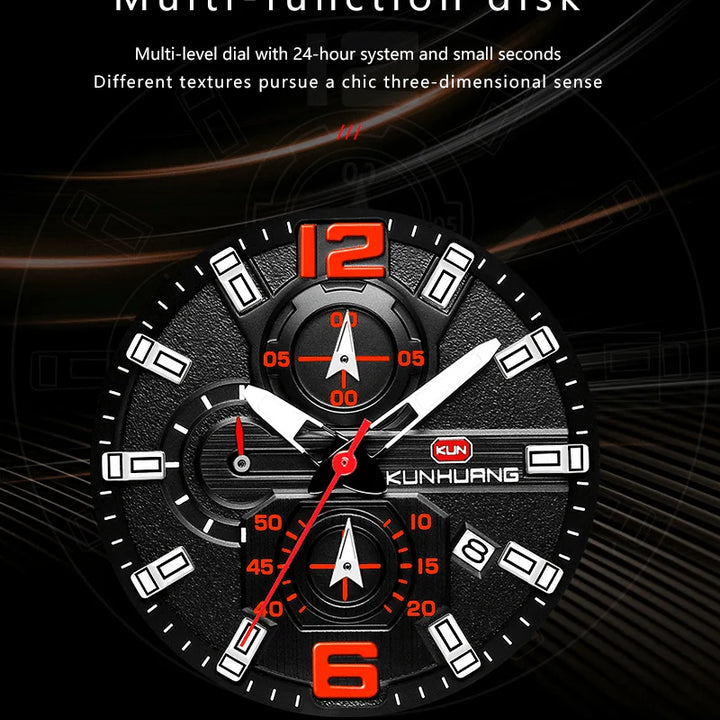Men's Wood Watches Luxury Luminous Multi-function Wooden Watch Men's Quartz Retro Watch Men Fashion Sport Timepieces Relogio