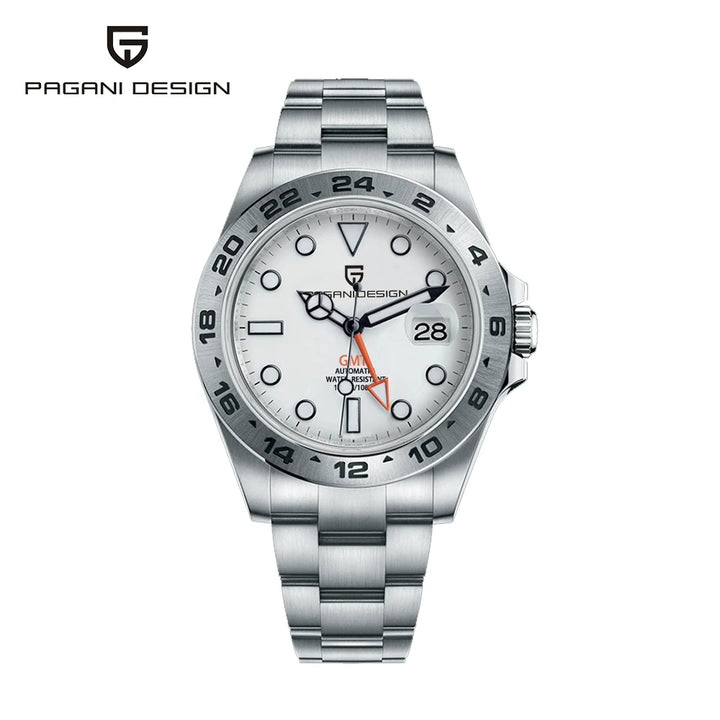 2024 PAGANI Design New Men's Automatic Mechanical Watches GMT Watch 42mm Sapphire Stainless Steel Waterproof Watch Reloj Hombre