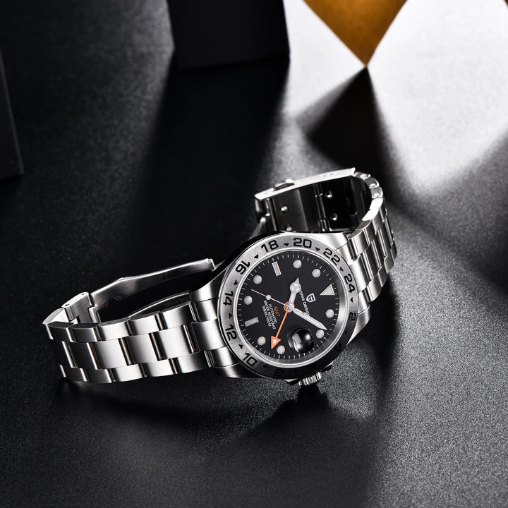 2024 PAGANI Design New Men's Automatic Mechanical Watches GMT Watch 42mm Sapphire Stainless Steel Waterproof Watch Reloj Hombre