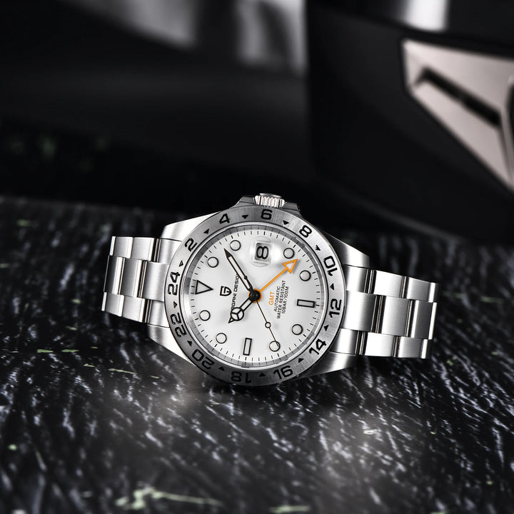 2024 PAGANI Design New Men's Automatic Mechanical Watches GMT Watch 42mm Sapphire Stainless Steel Waterproof Watch Reloj Hombre