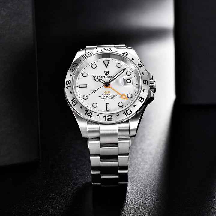 2024 PAGANI Design New Men's Automatic Mechanical Watches GMT Watch 42mm Sapphire Stainless Steel Waterproof Watch Reloj Hombre