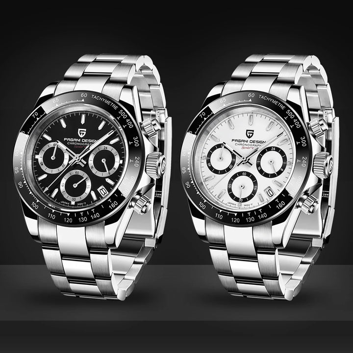 PAGANI DESIGN 2024 New PD-1644 Meteorite Dial Fashion Men Quartz Wristwatches 100M Sapphire Glass Chronograph relogio masculino