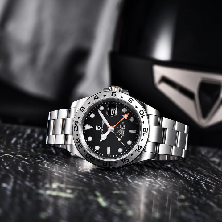 2024 PAGANI Design New Men's Automatic Mechanical Watches GMT Watch 42mm Sapphire Stainless Steel Waterproof Watch Reloj Hombre