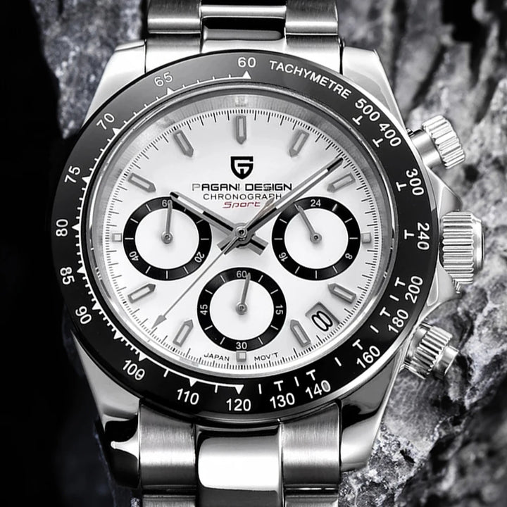 PAGANI DESIGN 2024 New PD-1644 Meteorite Dial Fashion Men Quartz Wristwatches 100M Sapphire Glass Chronograph relogio masculino