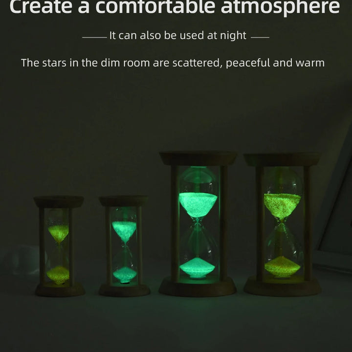 1PCS 3/5/10/15/30 Minutes Wooden Hourglass Timer Home Living Room Desktop Decoration Children Birthday Gift Portable Sand Clock