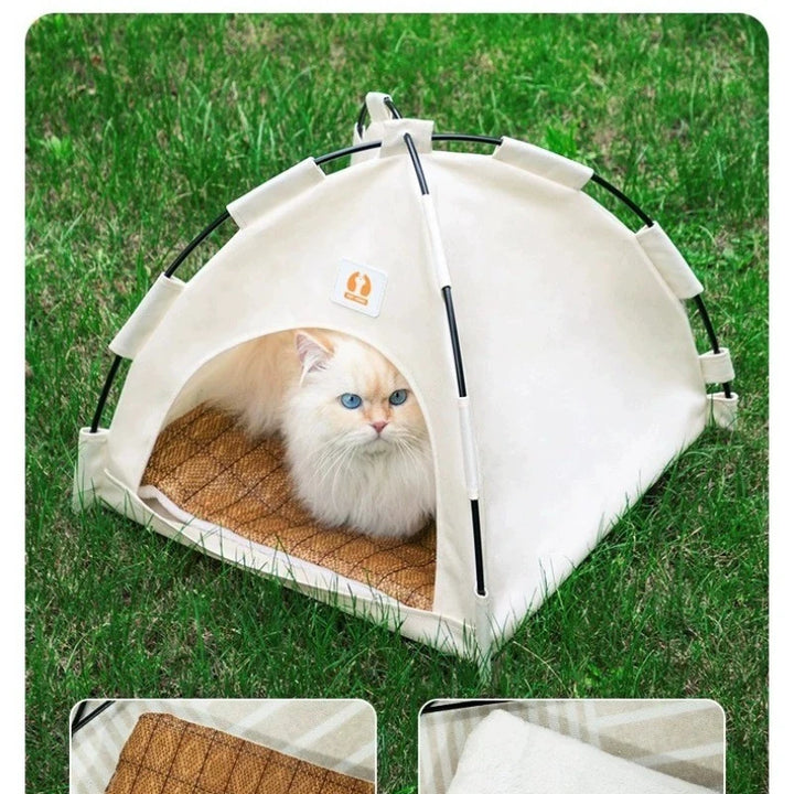 Pet Tent bed mats Breathable Collapsible Outdoor Firm and Durable Cat Nest Semi-enclosed Design Pet Products Supplies