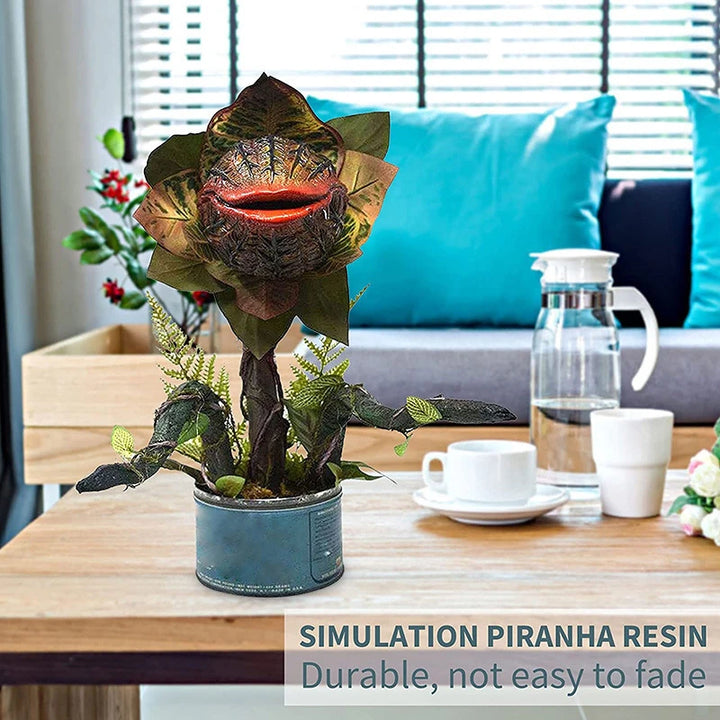 Piranha Flower Ornament Beautifully Durable Unique Whimsical Decorative Resin Sculptures For Carnivorous Plant Lovers Lifelike
