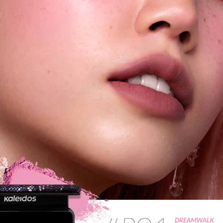 Kaleidos Blush Palette Makeup Waterproof Matte Finish For Cheek Facial Blusher On Vegan Korean Cosmetics Cruelty Free