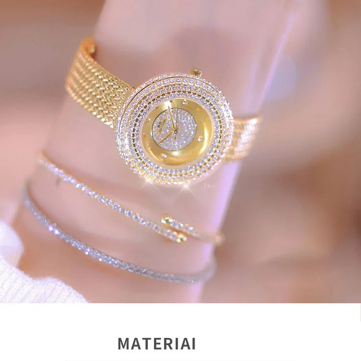 Fashion Luxury Watches For Woman New Vintage Golden Women's Wristwatches Ladies Dress Quartz Clock High Quality Relogio Feminino