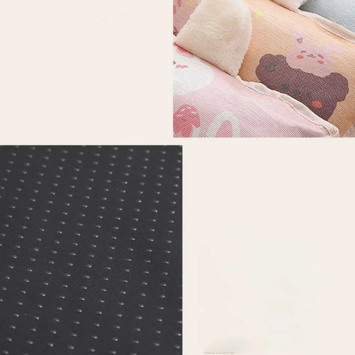 Cute Cartoon Pattern Cooling Pet Mat Ice Silk Breathable Anti-Slip Pet Pad Washable Scratch Resistant Dog Mat Summer Use