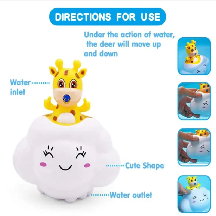 Baby Bath Toy, Bathing Cute Swimming Water Spraying Clouds Shower Bath Toy For Kids Water Playing Toy