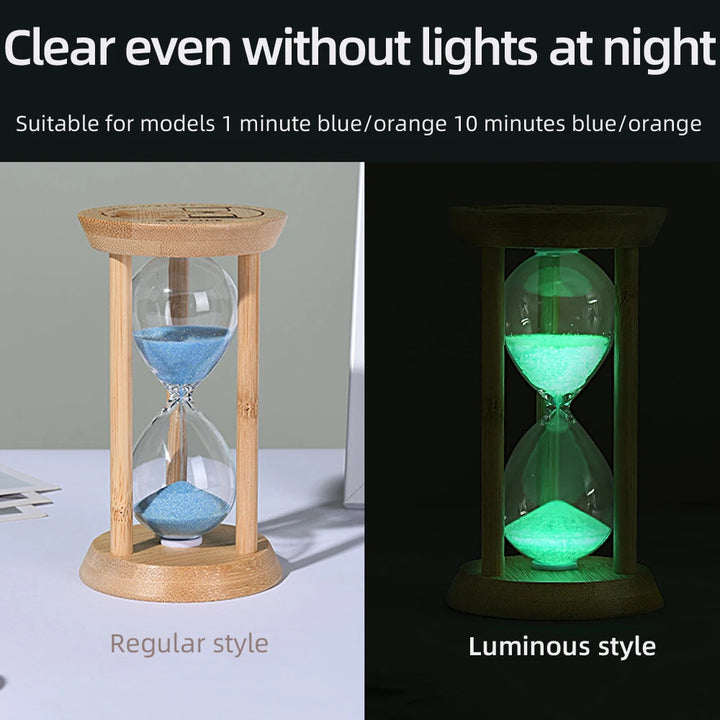 1PCS 3/5/10/15/30 Minutes Wooden Hourglass Timer Home Living Room Desktop Decoration Children Birthday Gift Portable Sand Clock