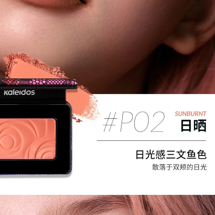 Kaleidos Blush Palette Makeup Waterproof Matte Finish For Cheek Facial Blusher On Vegan Korean Cosmetics Cruelty Free