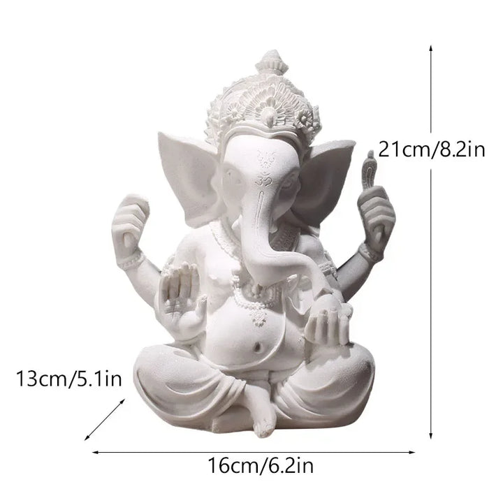 Resin Indian Ganesha Shiva God Statue Sai Baba of Shirdi Sculpture Lord Hanuman Hindu Buddha Religious Fengshui Home Decor
