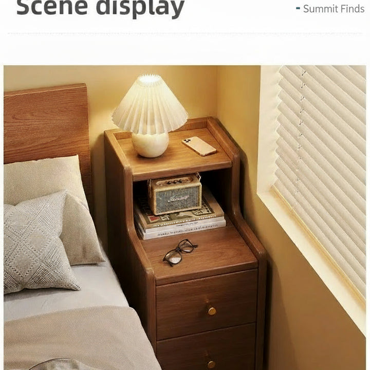 Wood Bedside Table DrawerNightstand Living Room Sturdy Storage Cabinet Bedroom Mesitas De Noche Madera Mesa De Cama Furniture