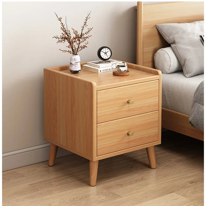 Wood Bedside Table DrawerNightstand Living Room Sturdy Storage Cabinet Bedroom Mesitas De Noche Madera Mesa De Cama Furniture