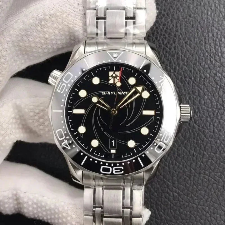 Men's Automatic Mechanical Watch Stainless Steel Black Blue Ceramic Bezel Sapphire Fully Functional World Time 904L