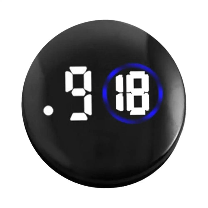 Car Clock Round Automotive Digital Clock Led Luminous Display Automotive Watch For Road Trip Long Travel Mini Digital Clock