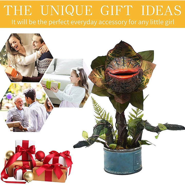 Piranha Flower Ornament Beautifully Durable Unique Whimsical Decorative Resin Sculptures For Carnivorous Plant Lovers Lifelike