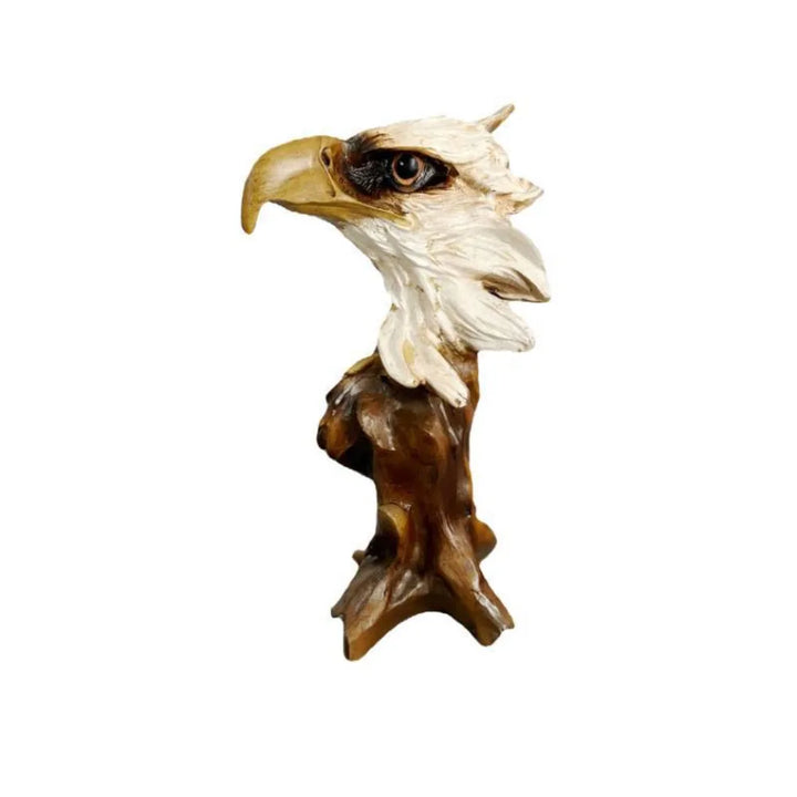 Resin Simulation Animal Statue Luxury Vivid Tiger Lion Head Ornament Retro Miniatures Figurine Sculpture Office