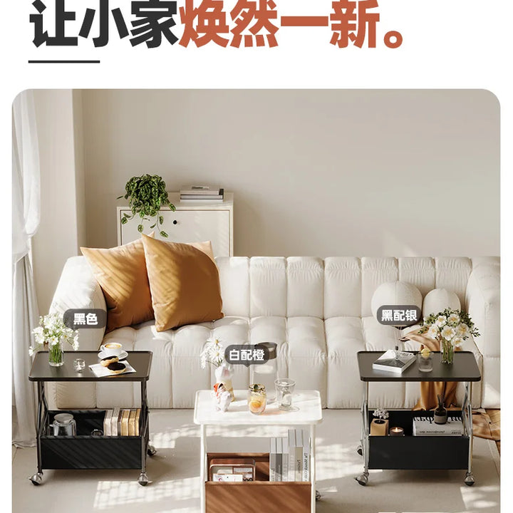 Modern Mobile Side Table Beauty Trendy Exquisite Glamour Coffee Table Luxury Elegant Mesa De Centro Sala Living Room Furniture