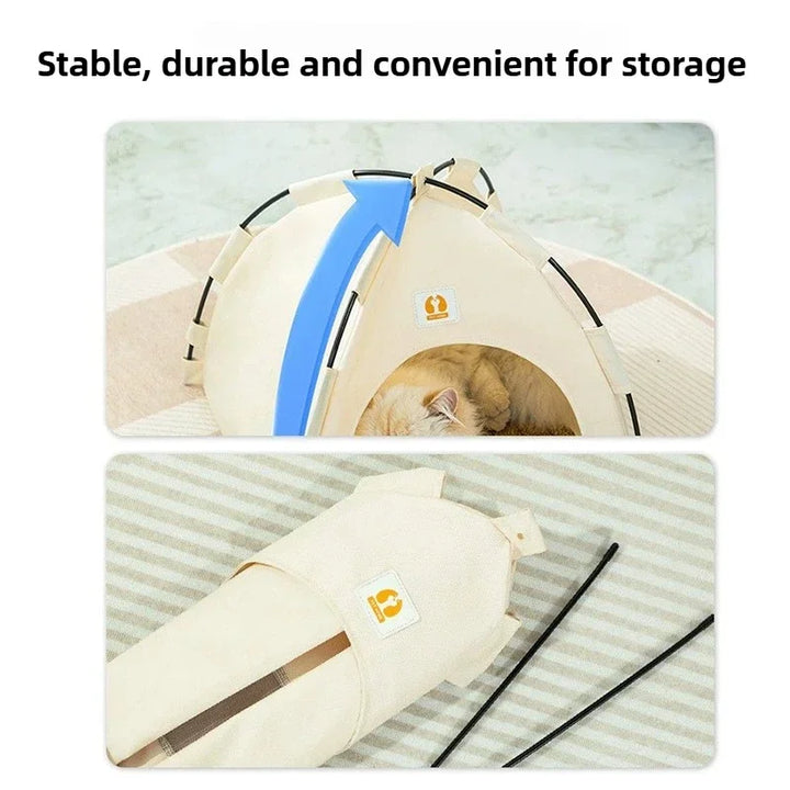 Pet Tent bed mats Breathable Collapsible Outdoor Firm and Durable Cat Nest Semi-enclosed Design Pet Products Supplies