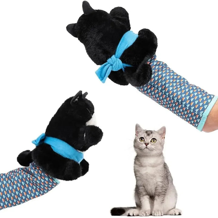 Cats Puppet Wrestler Cat Wrestling Toy Puppet Interactive Hand Puppet with Tough Padding for Safe Play Cat and Dog Toys