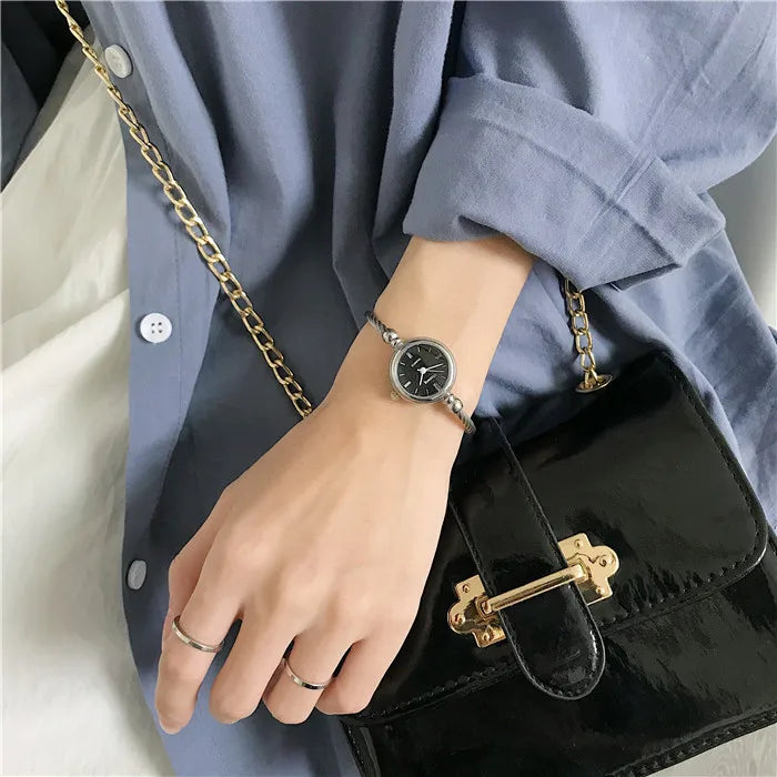 Women's Fashion Exquisite Roma Retro Watches Elegant Ladies Design Small Wristwatches Vintage Stainless Steel Female Dress Watch