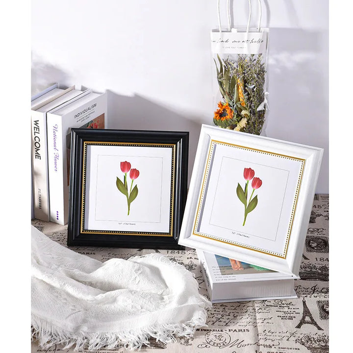 European Square Photo Frame 10 Inch & 12 Inch Decorative Picture Frame Home Decor and Memories, Stylish Artwork Display Frame