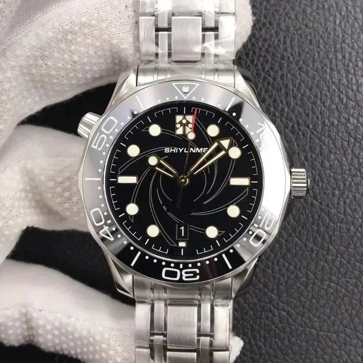 Men's Automatic Mechanical Watch Stainless Steel Black Blue Ceramic Bezel Sapphire Fully Functional World Time 904L