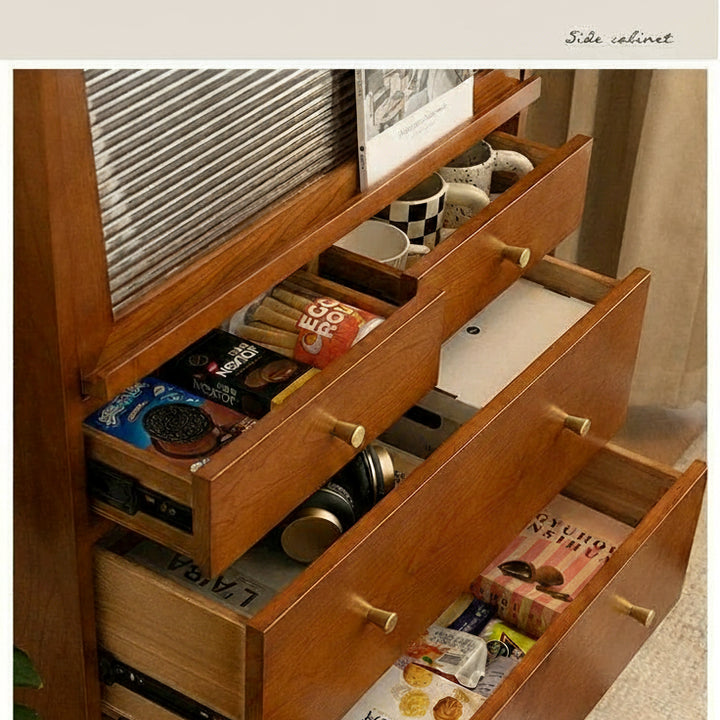 Vintage Aesthetics Living Room Cabinets Simple Elegant Delicacy Unique Storage Cabinet Space Saving Woonkamer Kasten Furniture