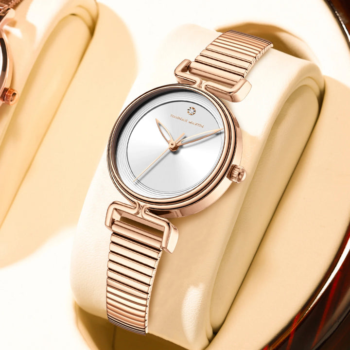 2025 New Women's Watch Top Brand Leisure Fashion 29mm Mini Dial Stainless Steel Mesh Strap Nordic Simple 3Bar Waterproof Watches