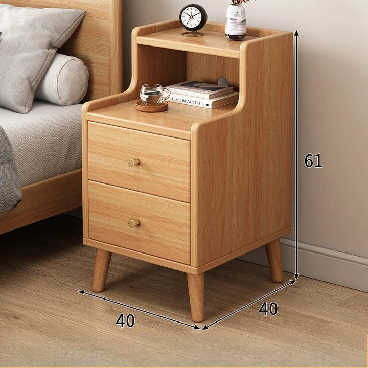 Wood Bedside Table DrawerNightstand Living Room Sturdy Storage Cabinet Bedroom Mesitas De Noche Madera Mesa De Cama Furniture