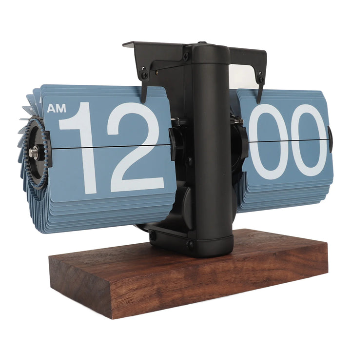 Digital Flip Down Clock Retro Automatic Turning Battery Operated Mechanical Clock for Home Room Office Decoration