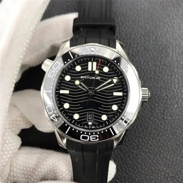 Men's Automatic Mechanical Watch Stainless Steel Black Blue Ceramic Bezel Sapphire Fully Functional World Time 904L