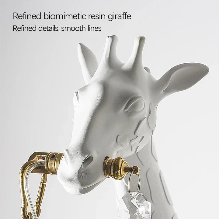 SANDYHA Giraffe Resin Led Wall Lamp for Bedroom Bedside Living Room Lamp Designer Luxury Crystal Aisle Light Home Decor Fixtures