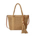 Summer Straw Bag Women Large Capacity  Shoulder Messenger Bags Handmade Woven Handbag Bohemia Vacation Rattan Beach Purse 2024
