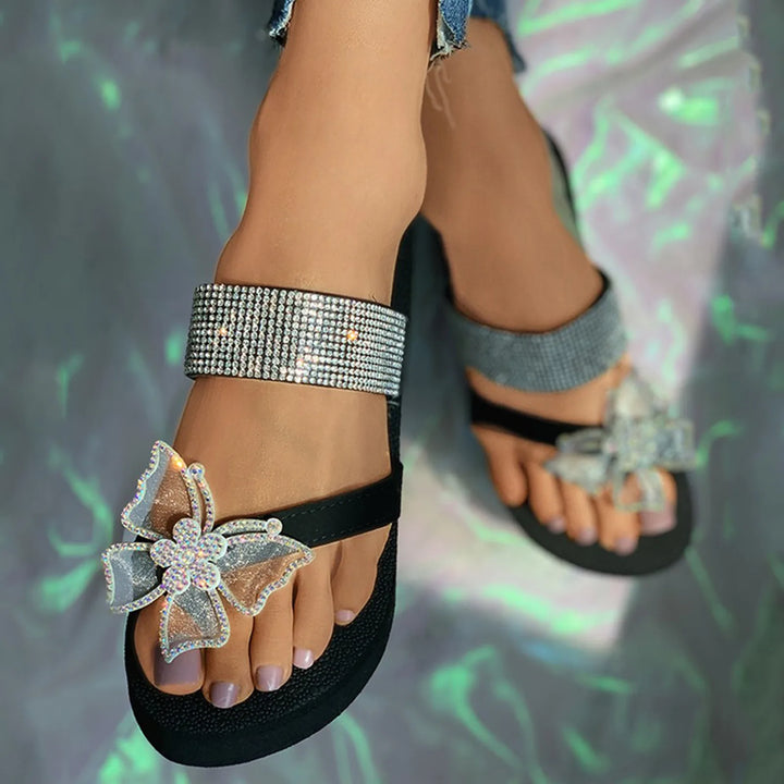 Sandalias Mujer Women Girls Pearl Flat Bohemian Style Casual Sandals Beach Shoes Wedges Slippers SandáLias Femininas