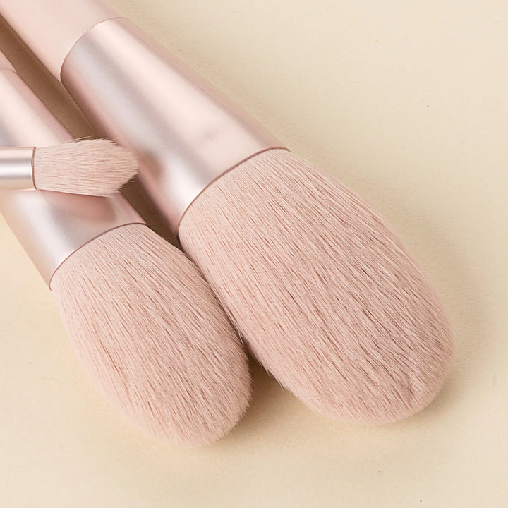 11 pcs Pink Makeup Brushes Set Vegan Eyebrow Eyelash Powder Synthetic Hair Foundation Brush Make Up Tools For Women