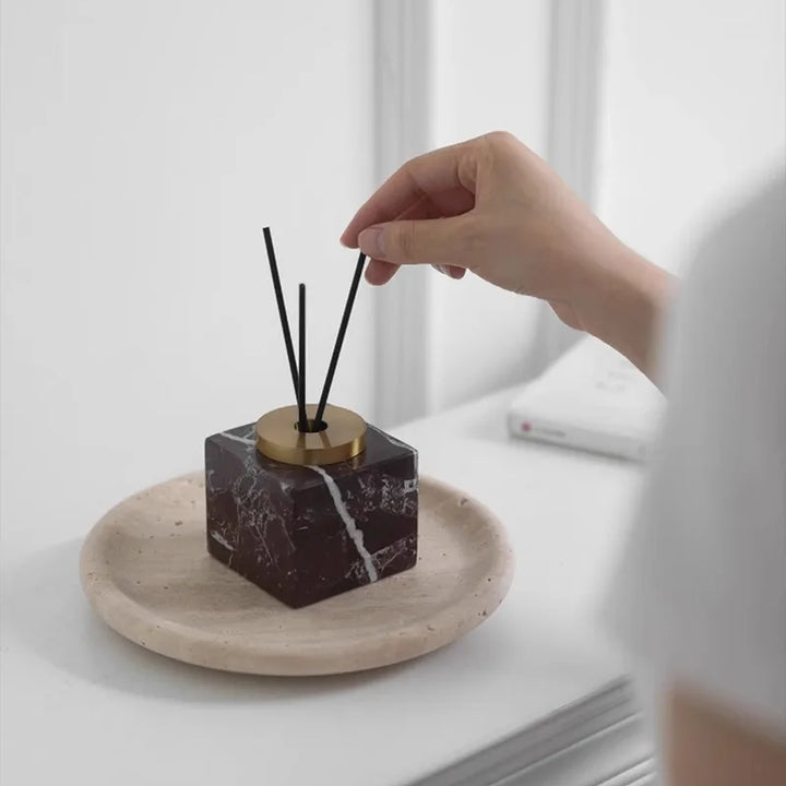Square Aromatherapy Bottle Round Empty Display Decor Bathroom Aromatherapy Bottle Luxury Living Room Hotel Home Decoration