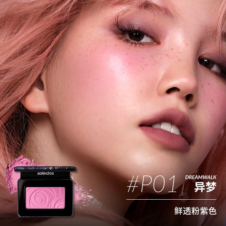Kaleidos Blush Palette Makeup Waterproof Matte Finish For Cheek Facial Blusher On Vegan Korean Cosmetics Cruelty Free