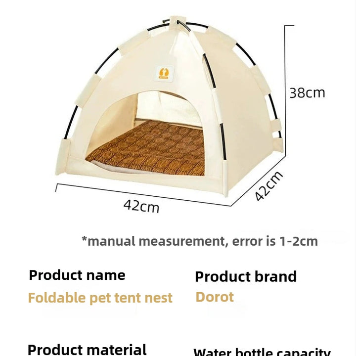 Pet Tent bed mats Breathable Collapsible Outdoor Firm and Durable Cat Nest Semi-enclosed Design Pet Products Supplies