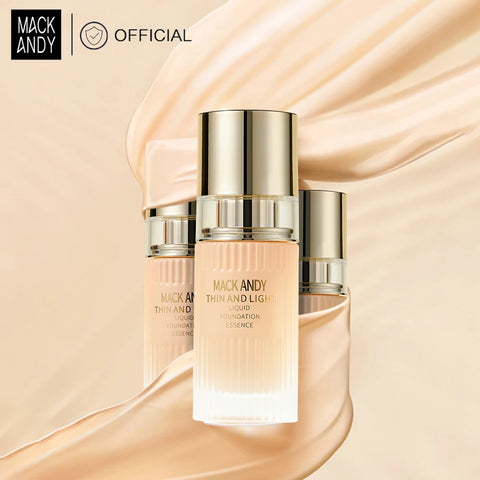 MACKANDY Serum Liquid Foundation Long-lasting Makeup, Full Coverage with Matte Finish, Radiant Formula for All Skin Types Vegan