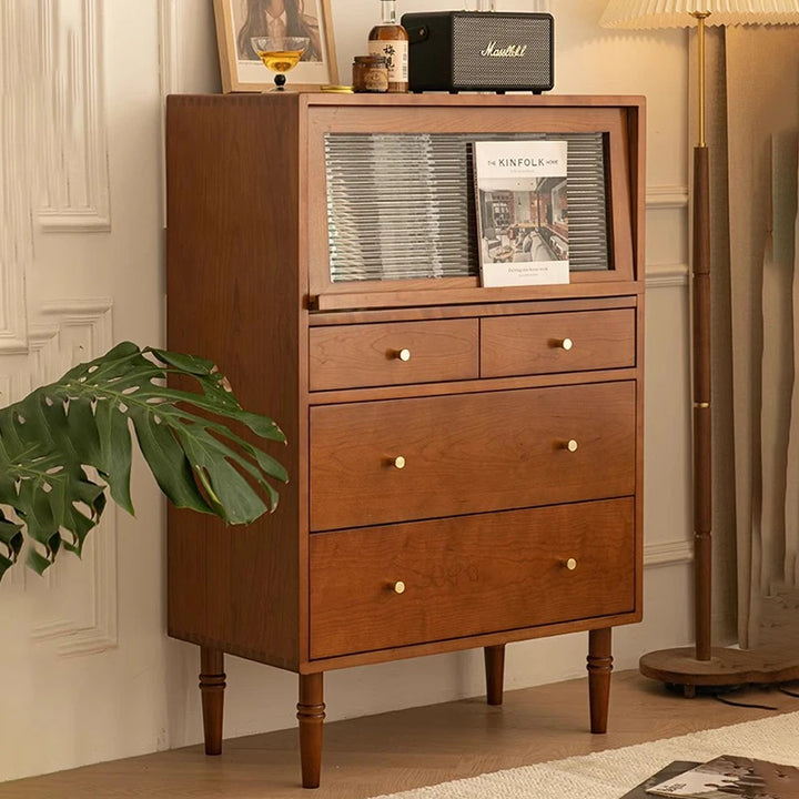 Vintage Aesthetics Living Room Cabinets Simple Elegant Delicacy Unique Storage Cabinet Space Saving Woonkamer Kasten Furniture