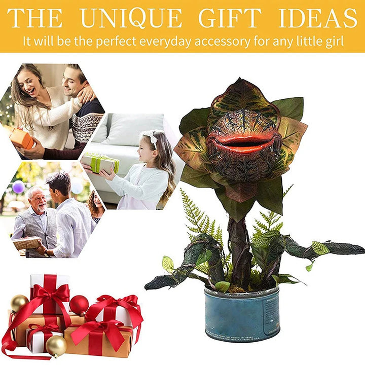 Piranha Flower Ornament Beautifully Durable Unique Whimsical Decorative Resin Sculptures For Carnivorous Plant Lovers Lifelike