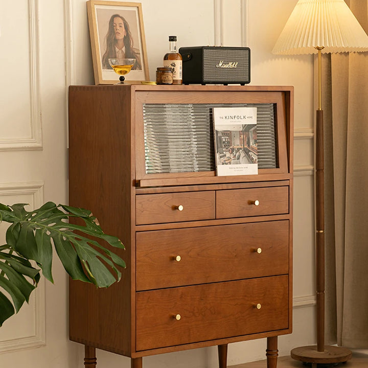 Vintage Aesthetics Living Room Cabinets Simple Elegant Delicacy Unique Storage Cabinet Space Saving Woonkamer Kasten Furniture