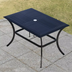 New Square Backyard Table 120cm Outdoor Table Rectangular Wood-plastic Patio Dining Table Metal Iron Modern Furniture