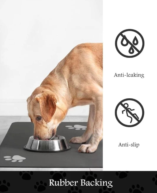 VIKAMA Pet Meal MATS Are Anti-slip, Water-absorbent, Easy to Maintain and Leak-proof. They Are Suitable for Both Dogs and Cats