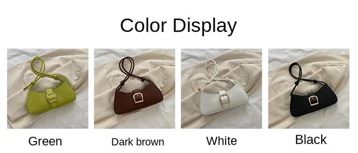 Bolsa de ombro feminina cor sólida popular pequeno saco tendência verão 2025 nova moda crossbody saco textura ombro axilas saco