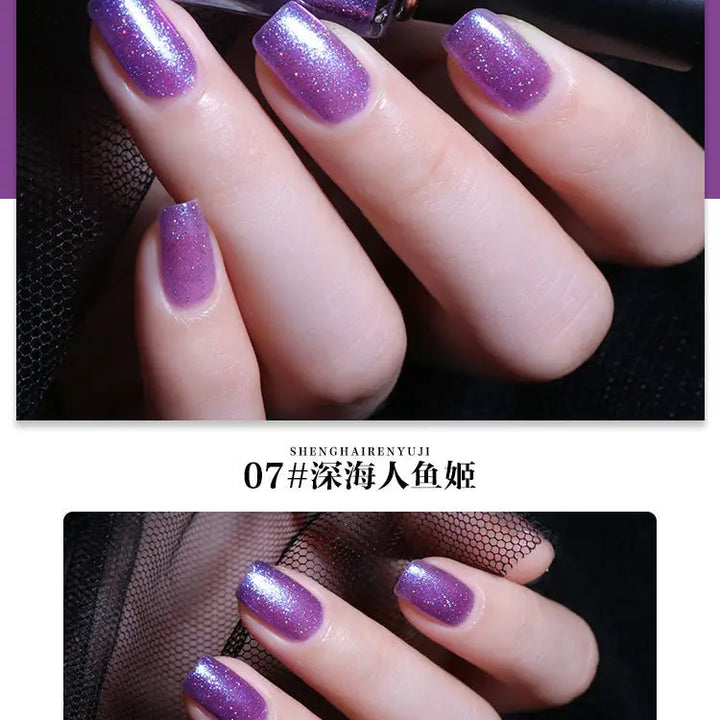 Glitter Nail Polish Cruelty-free Quick Dry Nail Varnish Enamel